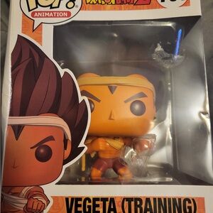 Funko Pop! Animation Vegeta Training Figure - Orange and Brown
